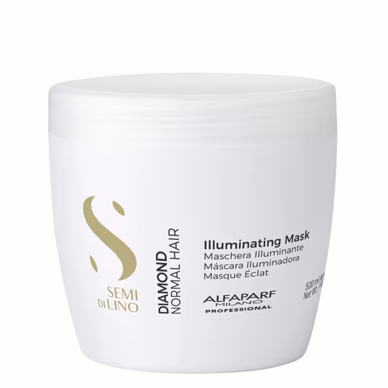 Kit Alfaparf Semi Di Lino Diamond - Shampoo 1L + Condicionador 1L + Máscara 500ml + 3x Ampola 13ml