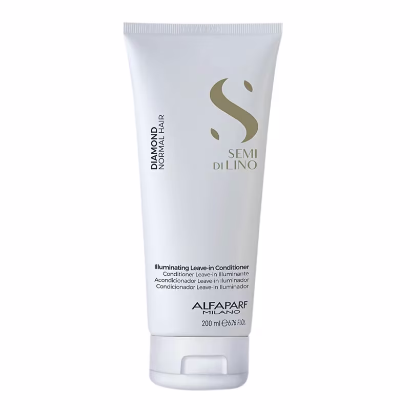 Kit Alfaparf Semi Di Lino Diamond - Shampoo 1L + Condicionador 1L + Máscara 500ml + Leave in 200ml
