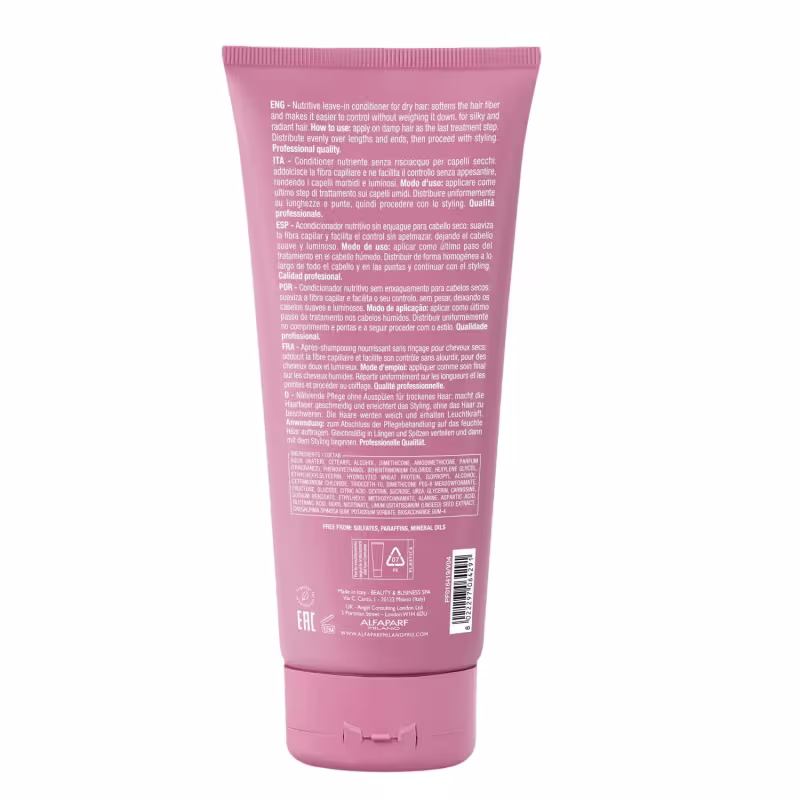 Kit Alfaparf Semi di Lino Moisture - Shampoo 250ml + Leave in 200ml + Máscara 200ml + Fluído 125ml + Cristalli 50ml
