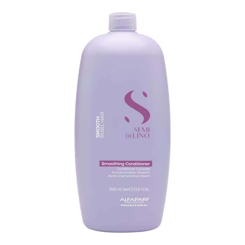 Kit Alfaparf Professional Semi Di Lino Smooth Smoothing - Shampoo & Condicionador 1 Litro + Máscara 500ml