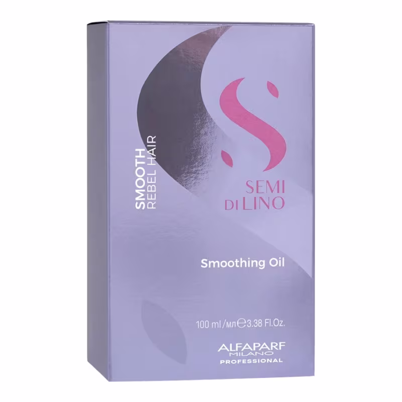 Kit Alfaparf Semi Di Lino Smooth - Shampoo & Condicionador 1 Litro + Máscara 500ml + Óleo 100ml + Cream Leave-In 125ml