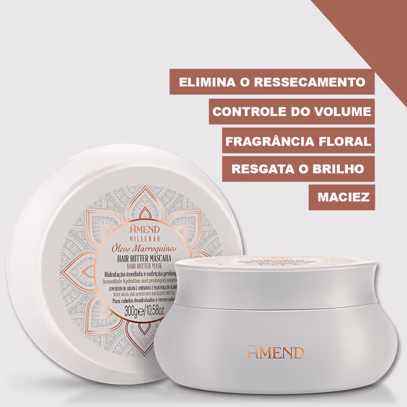 Kit Hidratração Express Amend Millenar Óleos Marroquinos Pequeno