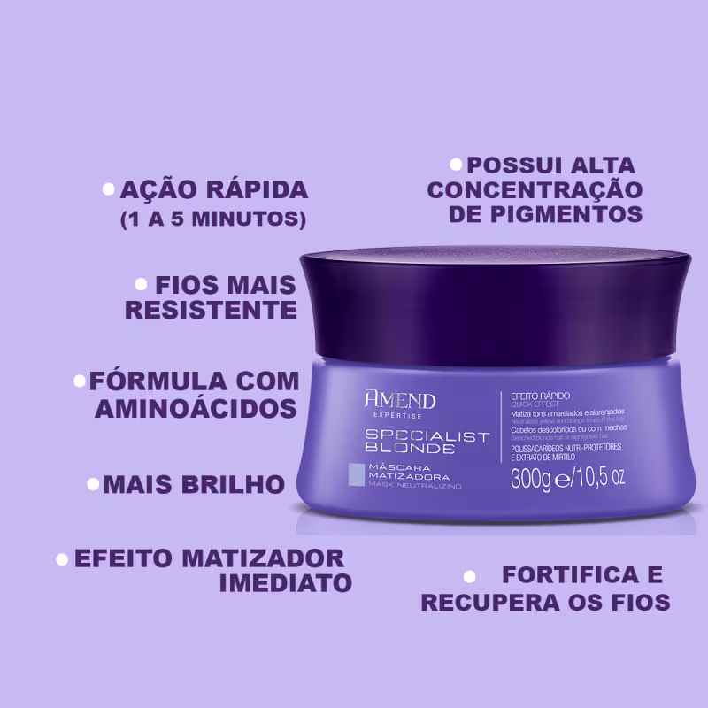 Kit Matizador Amend Specialist Blonde Expertise Pequeno
