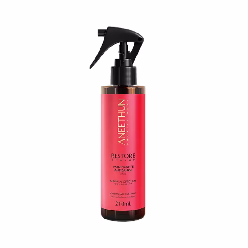 Kit Aneethun Restore System - Shampoo 1L + Máscara 250g + Finalizador 250g + Acidificante 210ml + Booster Capilar 40ml