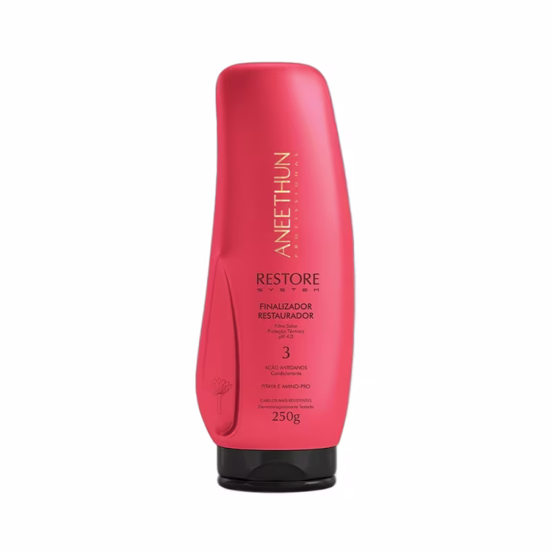 Kit Aneethun Restore System - Shampoo 1L + Máscara 250g + Finalizador 250g + Acidificante 210ml