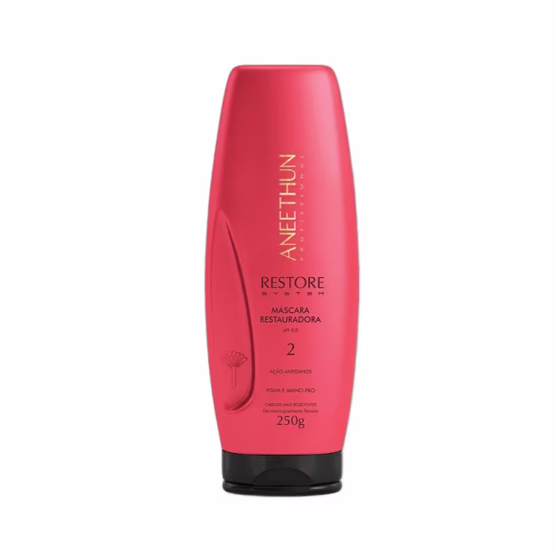 Kit Aneethun Restore System - Shampoo 1L + Máscara 250g + Finalizador 250g + Acidificante 210ml