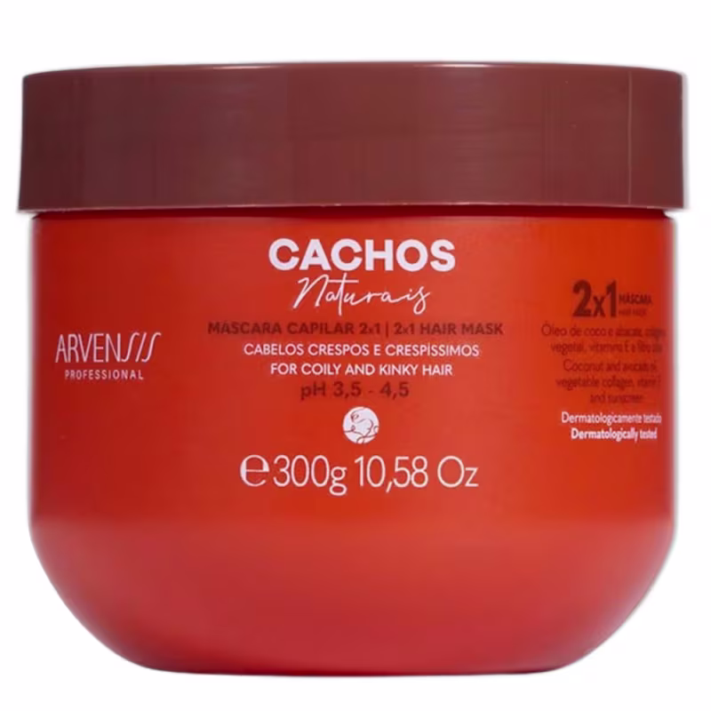 Kit Arvensis Professional Cachos Naturais - Day After 250ml + Máscara 2x1 300g