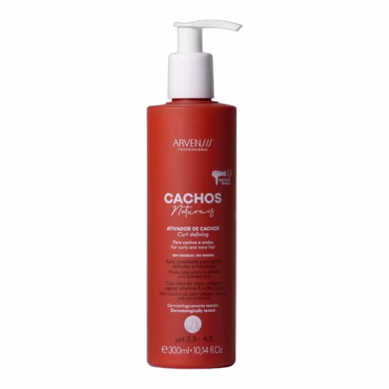 Kit Arvensis Professional Cachos Naturais - Shampoo 300ml + Ativador 300ml + Máscara 2x1 300g