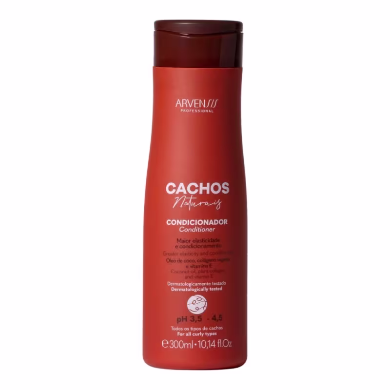 Kit Arvensis Professional Cachos Naturais - Shampoo & Condicionador 300ml + Ativador 300ml + Geleia Alta Fixação 300g