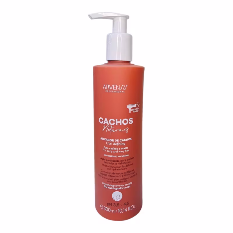 Kit Arvensis Cachos Naturais - Shampoo & Condicionador 300ml + Ativador 300ml + Máscara 2x1 300g