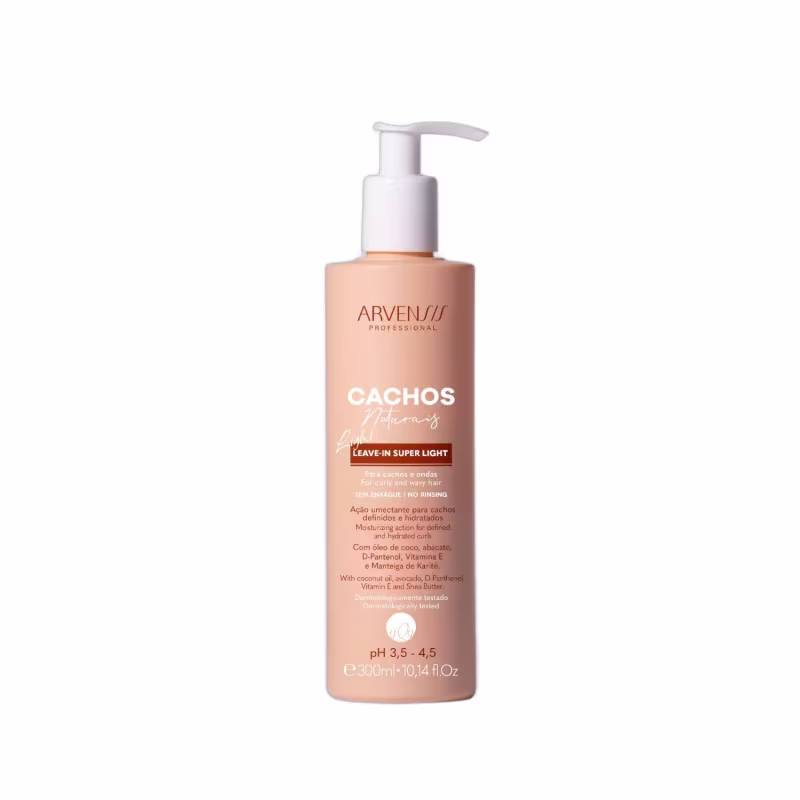 Kit Arvensis Cachos Naturais - Shampoo + Leave-In Light 300ml