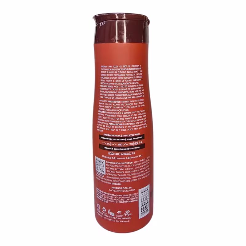 Kit Arvensis Cachos Naturais Light - Shampoo & Condicionador + Geleia 300ml & Mousse 150ml
