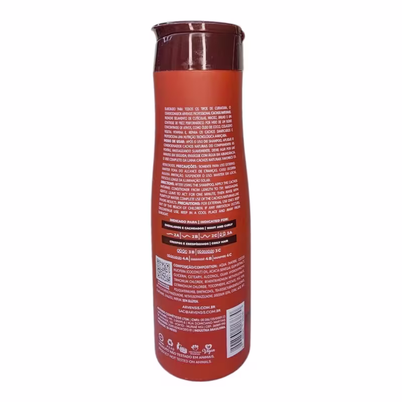 Kit Arvensis Cachos Naturais Light - Shampoo & Condicionador + Geleia 300ml & Máscara 2x1 300g + Mousse 150ml