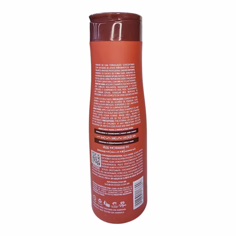 Kit Arvensis Cachos Naturais Light - Shampoo & Condicionador + Geleia 300ml & Máscara 2x1 300g + Mousse 150ml