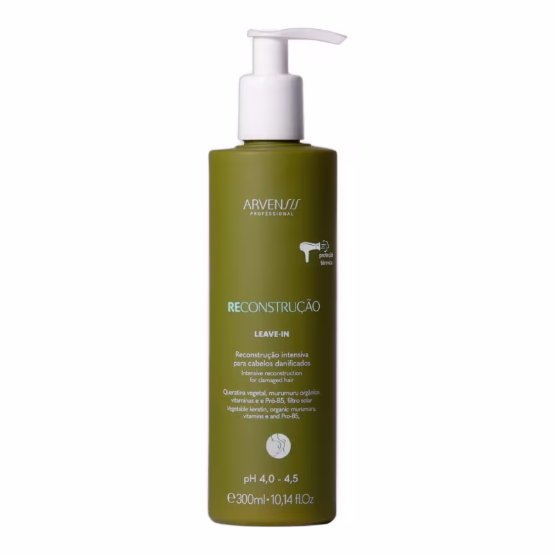 Kit Arvensis Reconstrução - Shampoo 300ml + Máscara 300ml + Acidificante 300ml