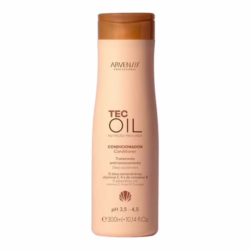 Kit Arvensis Cosméticos Naturais Tec Oil -Shampoo & Condicionador 300ml + Máscara 300g + Óleo 60ml