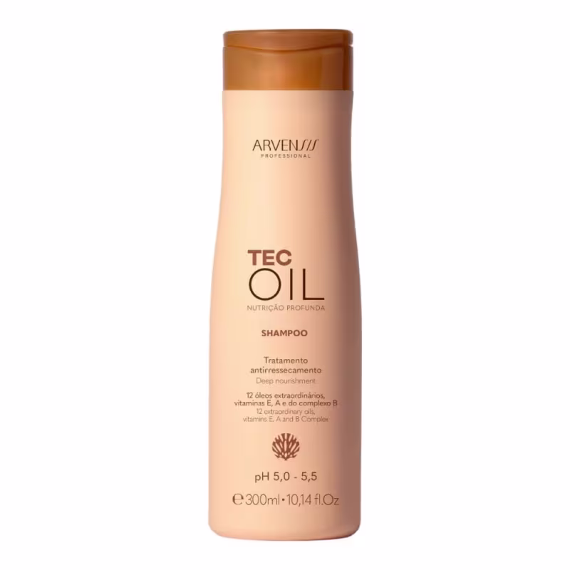 Kit Arvensis Cosméticos Naturais Tec Oil -Shampoo & Condicionador 300ml + Máscara 300g + Óleo 60ml