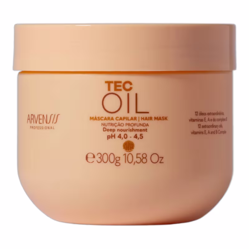 Kit Arvensis Cosméticos Naturais Tec Oil -Shampoo 300ml + Máscara 300g