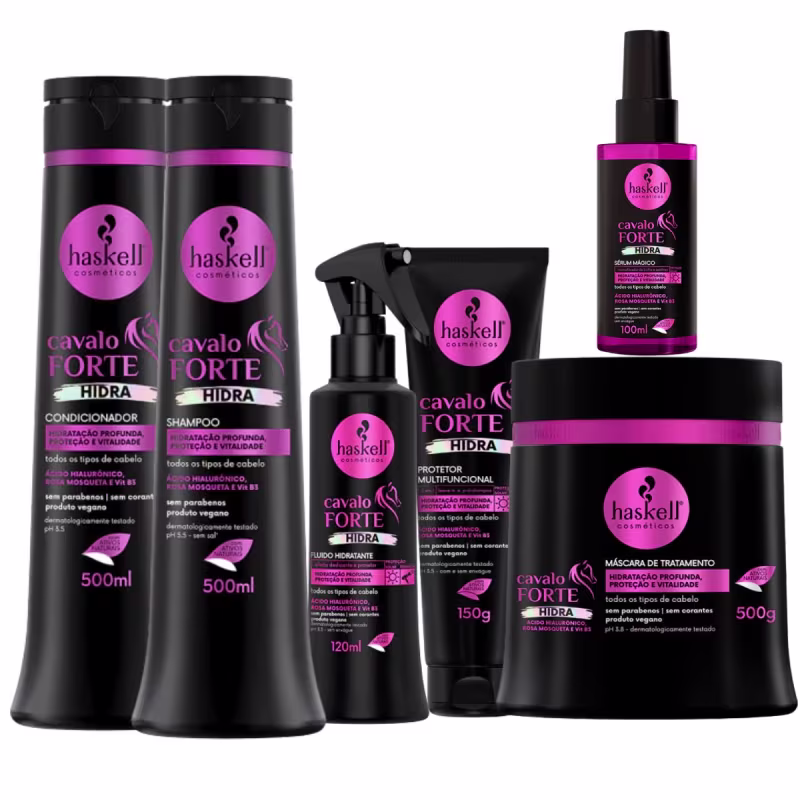 Kit Haskell Cavalo Forte Hidra 6 produtos 500