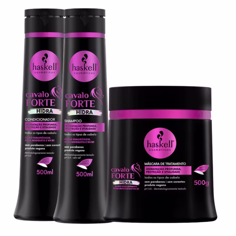 Kit Haskell Cavalo Forte Hidra Trio 500