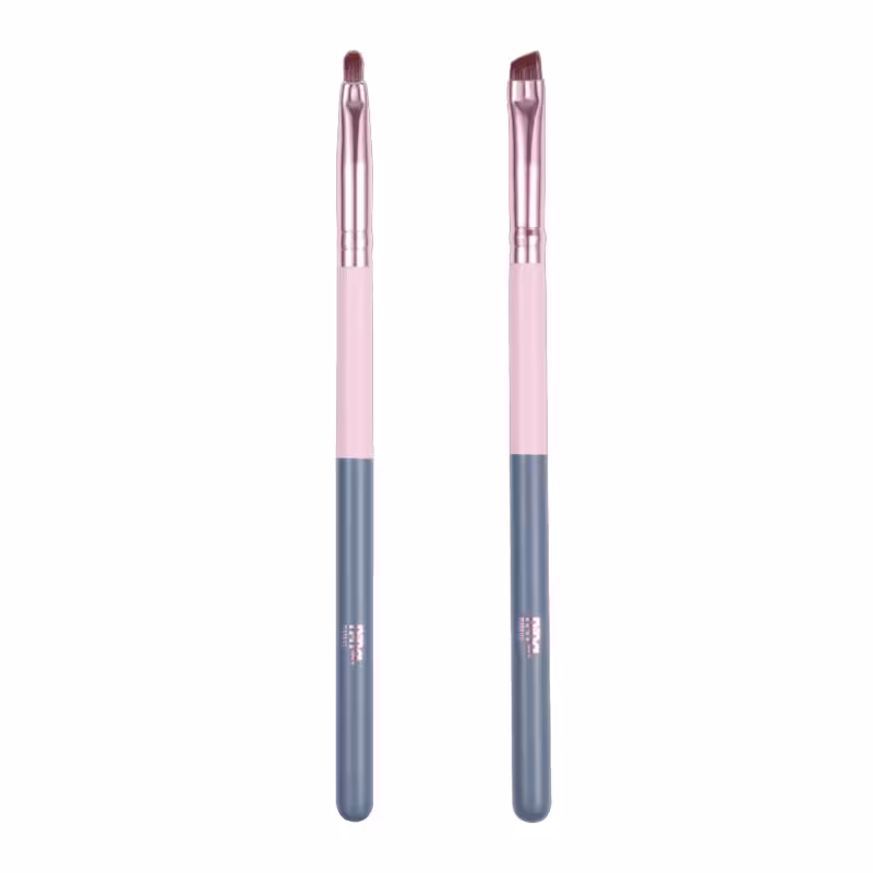 Kit Nina Make Up Pincel para Lábios + Pincel Chanfrado