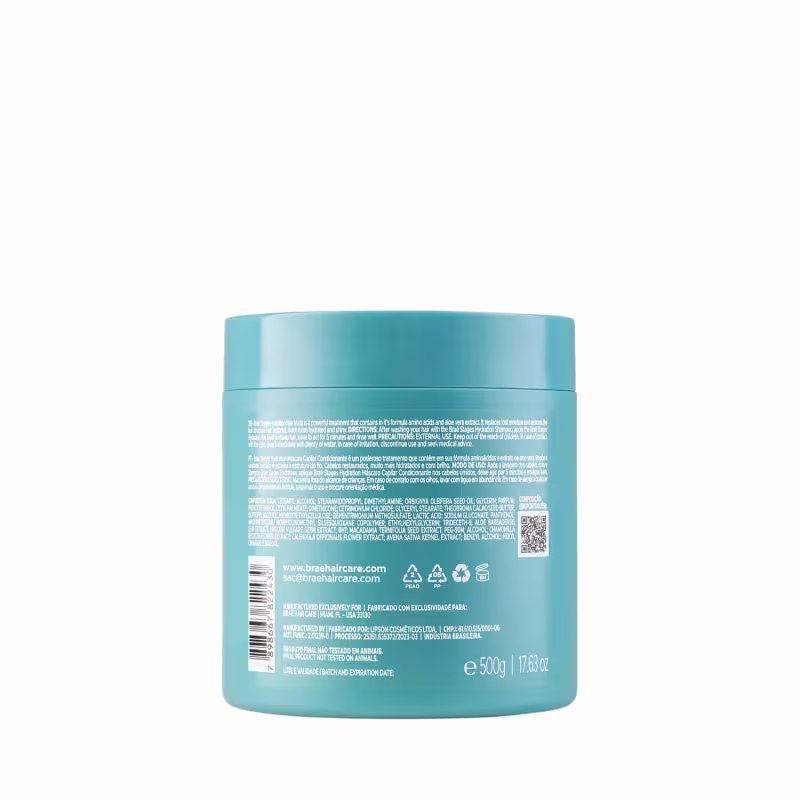 Braé Stages Hydration Shampoo 1L + Condicionador 1L + Máscara 500g + Óleo 35ml