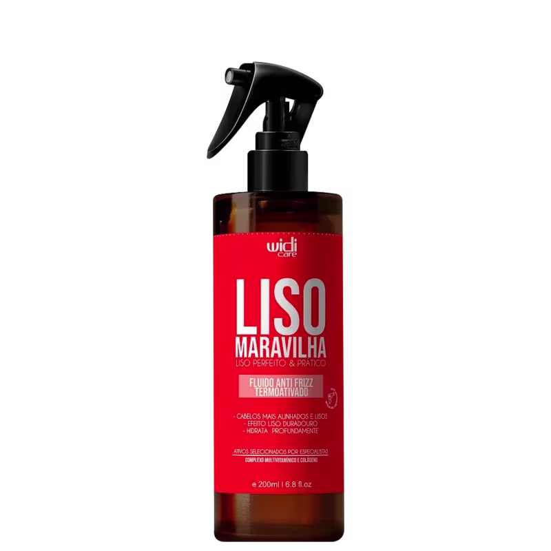 Kit Widi Care Liso Maravilha Shampoo 300ml + Condicionador 300ml + Fluido Termoativado 200ml