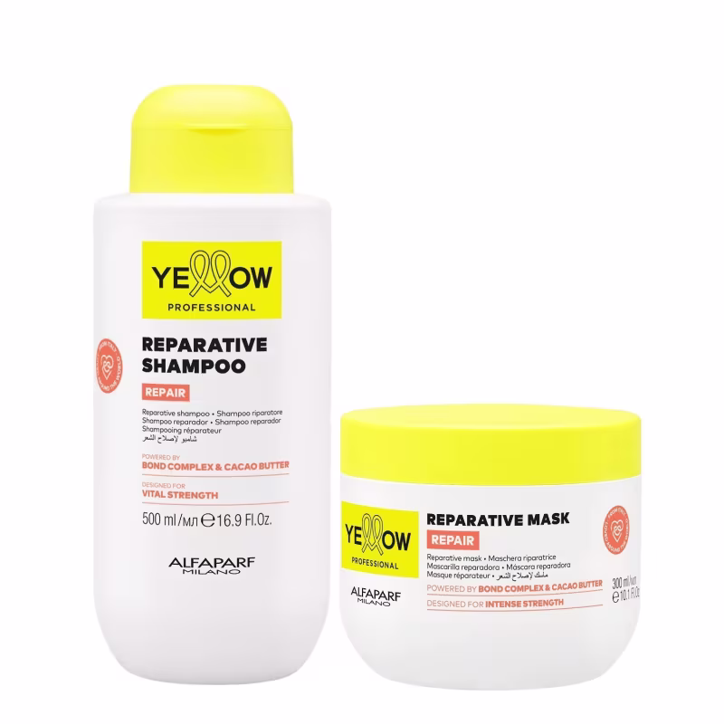 Kit Yellow Repair Tratamento Reparador - Shampoo 500ml + Máscara 300ml