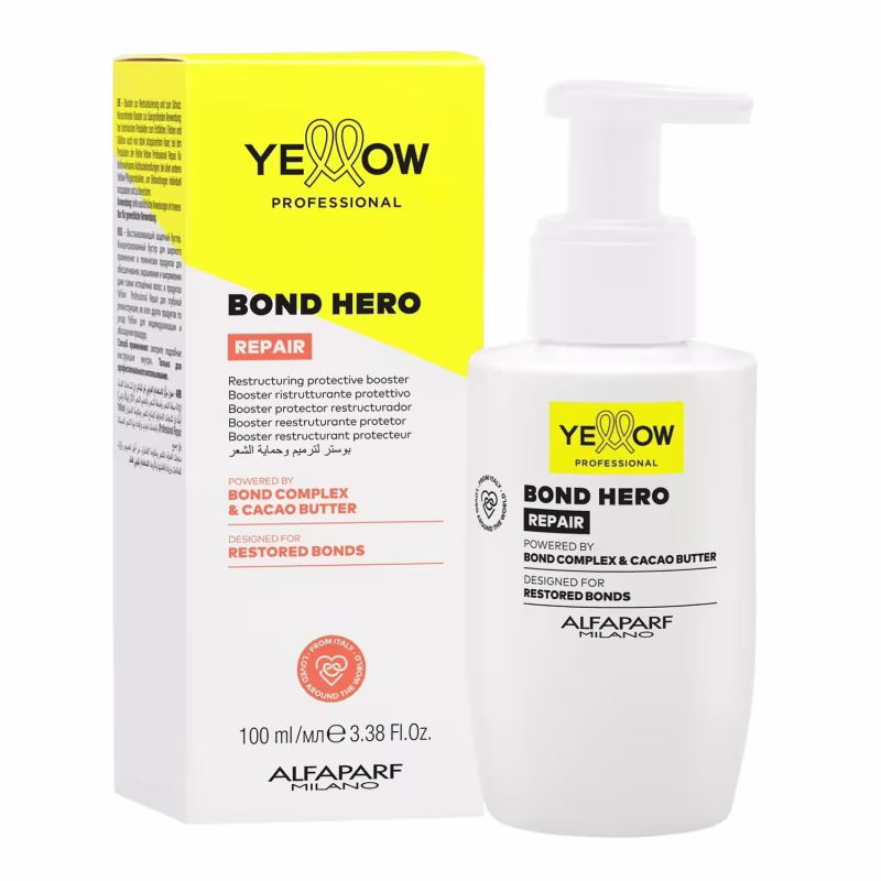 Kit Yellow Repair Tratamento Reparador - Shampoo & Condicionador 500ml + Máscara 300ml + Sérum 150ml + Bond Hero 100ml