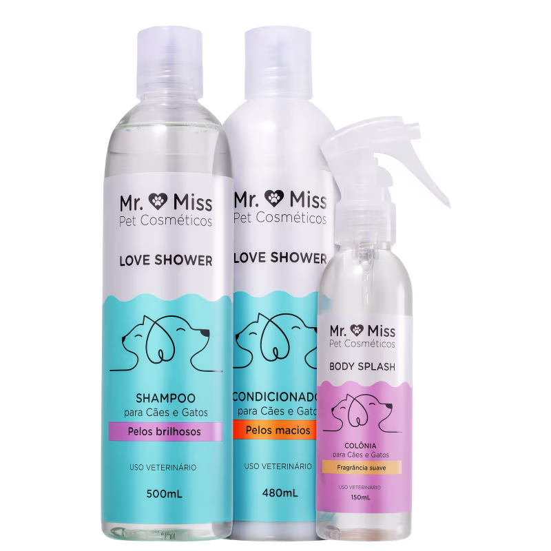 Conjunto Mr. & Miss Pet Cosméticos #06 (3 Produtos)