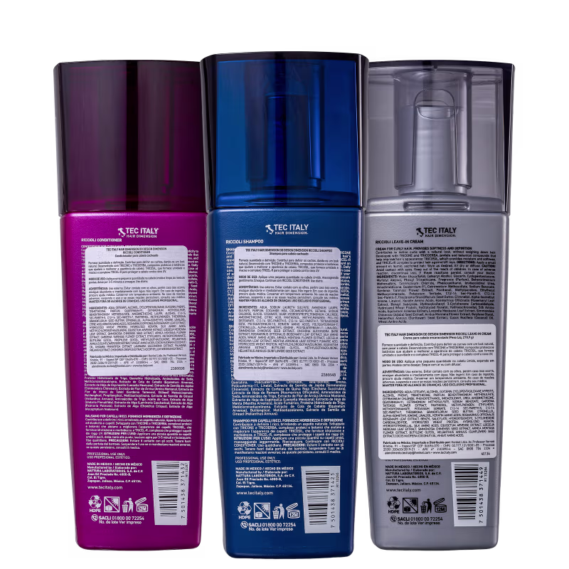Kit Tec Italy Design Dimension Riccioli Trio (3 Produtos)