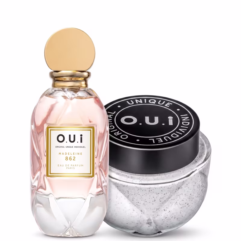 Kit O.U.i Madeleine 862 Feminino - Eau de Parfum 75ml + Esfoliante Corporal 200g