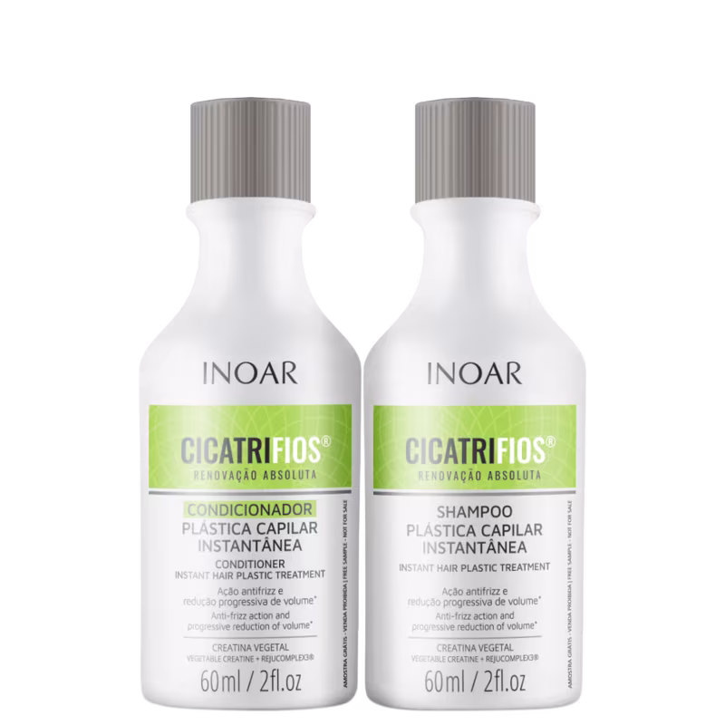 Kit Inoar Cicatrifios Mini Duo - Shampoo 60ml + Condicionador 60ml