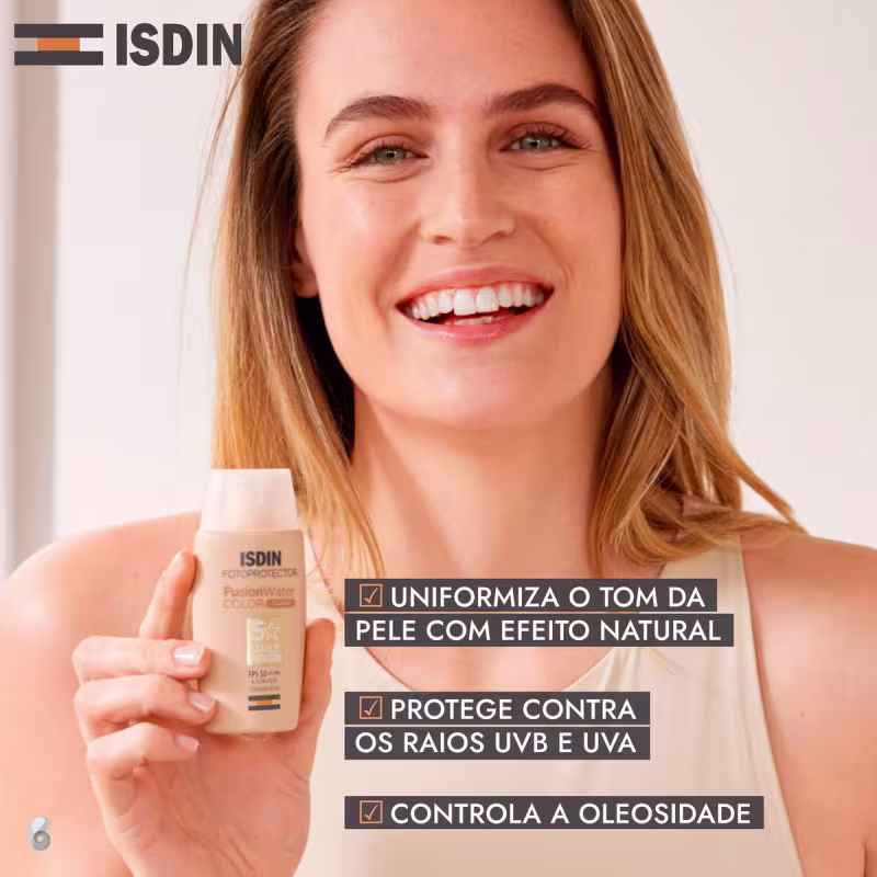 Kit ISDIN Fotoprotector Fusion Water Color 5 Stars FPS 50 Cor Clara (2 Unidades)