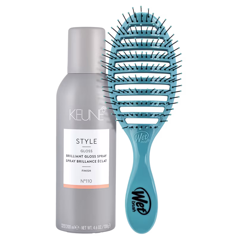 Kit Beleza na Web Keune Care Satin Oil Gloss e Wet Brush Speed Dry (2 Produtos)