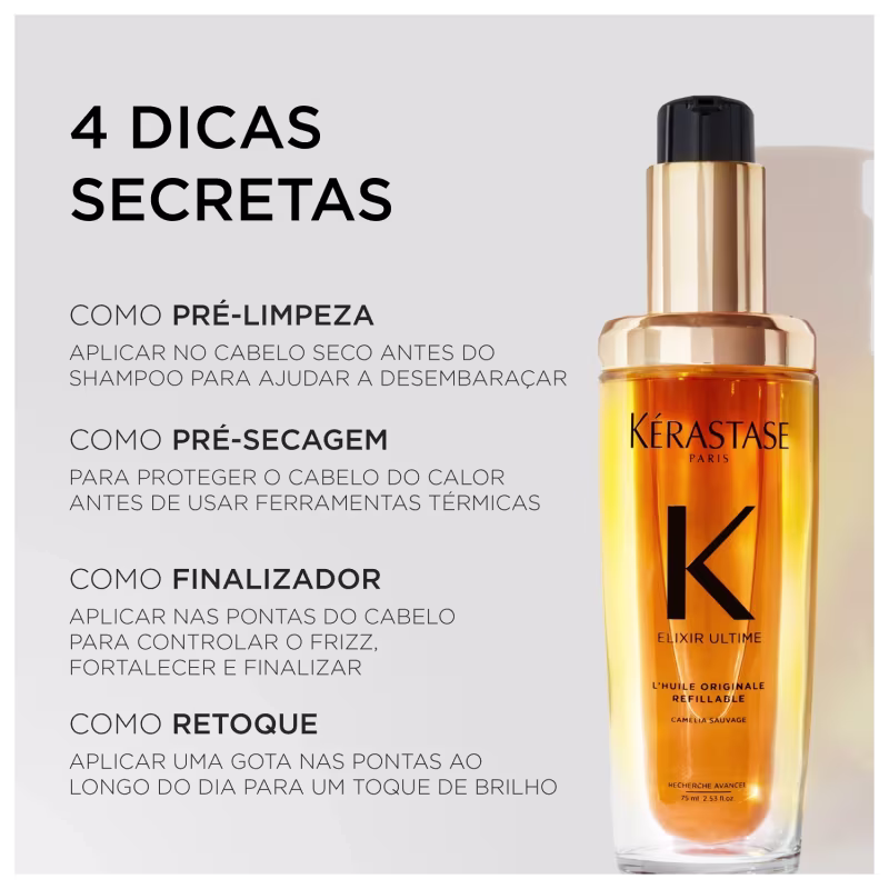 Kit Kérastase Résistance Elixir Ultime L'Huile Originale Refil Trio (3 Produtos)