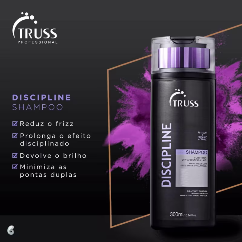 Kit TRUSS Discipline + Uso Obrigatório Oil Trio, 3 produtos.