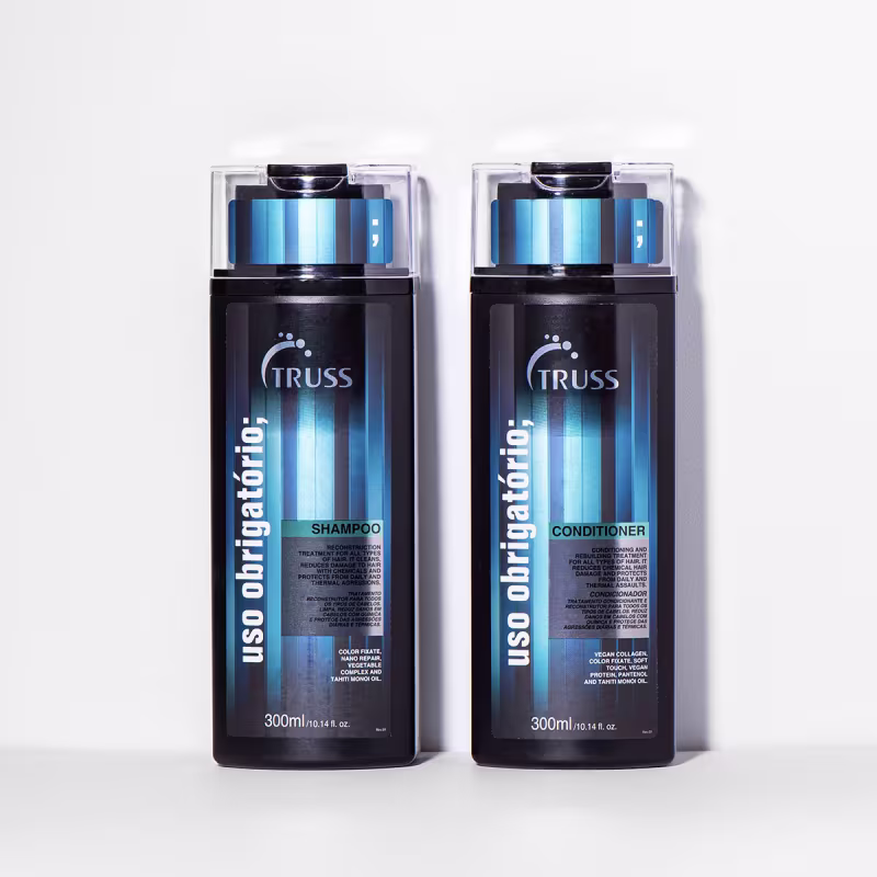 Kit TRUSS Uso Obrigatório Trio Shine, 3 produtos.