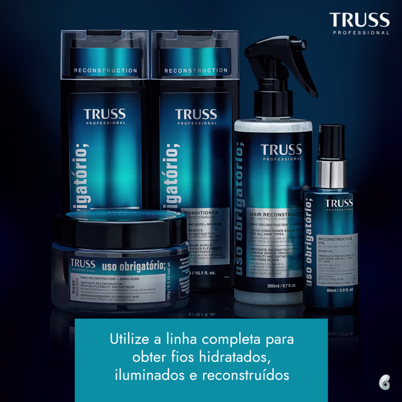 Kit TRUSS Discipline + Uso Obrigatório Oil Mini, 3 produtos.