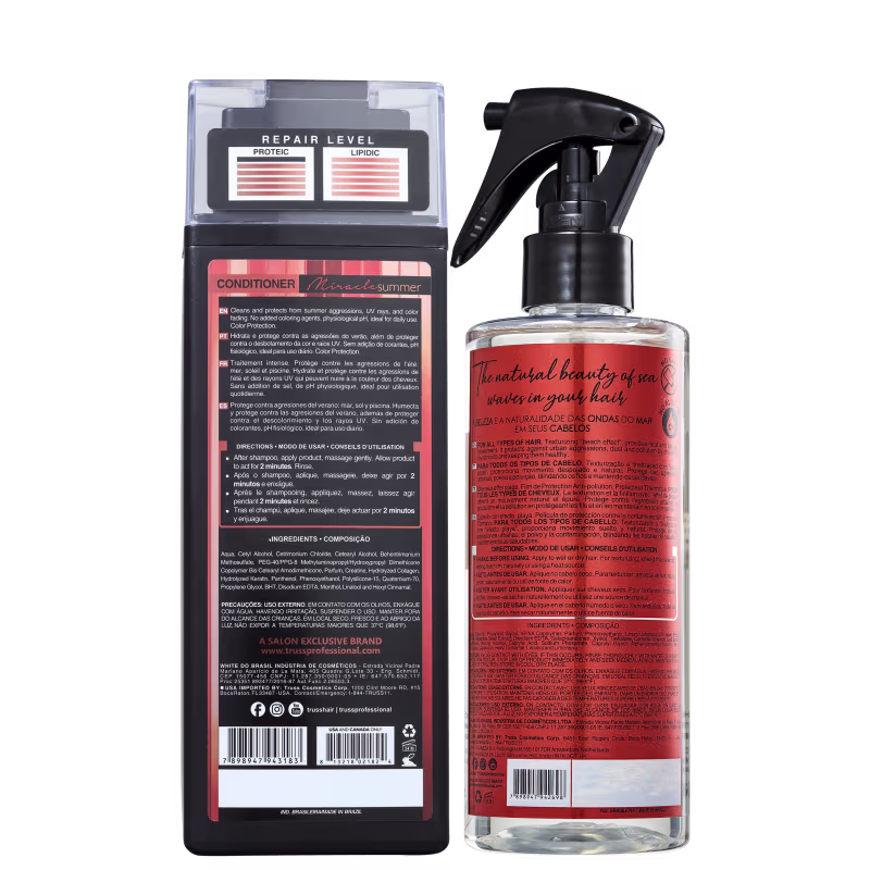 Kit TRUSS Miracle Summer + Beach Waves Duo, 2 produtos.