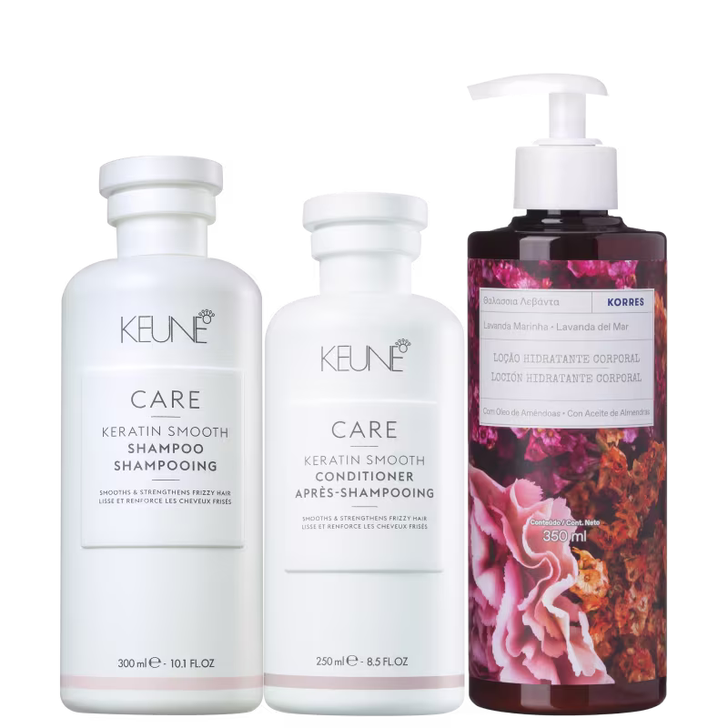 Kit Beleza na Web Keune Keratin Smooth + Korres Lavanda do Mar da Grécia