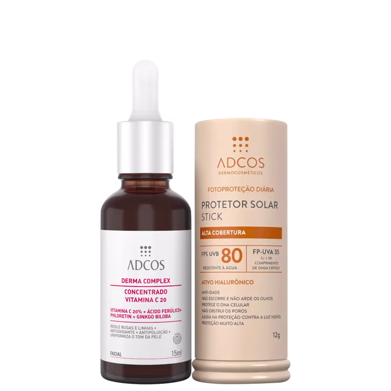 Kit Adcos Derma Complex + Stick FPS 80 Ivory