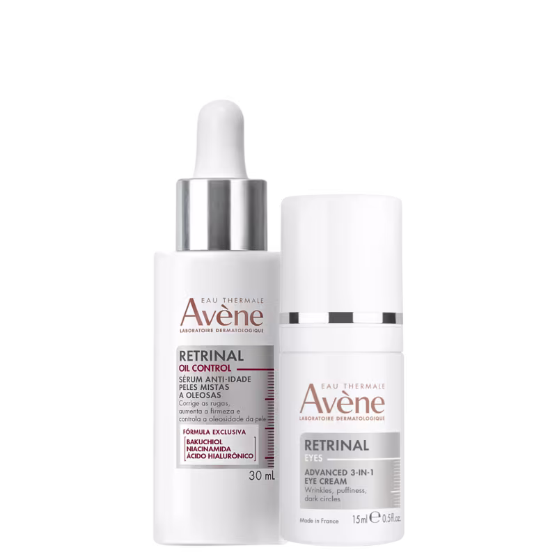 Kit Avène RetrinAL: RetrinAL Oil Control 30ml + Avène RetrinAL Eye Cream 15ml