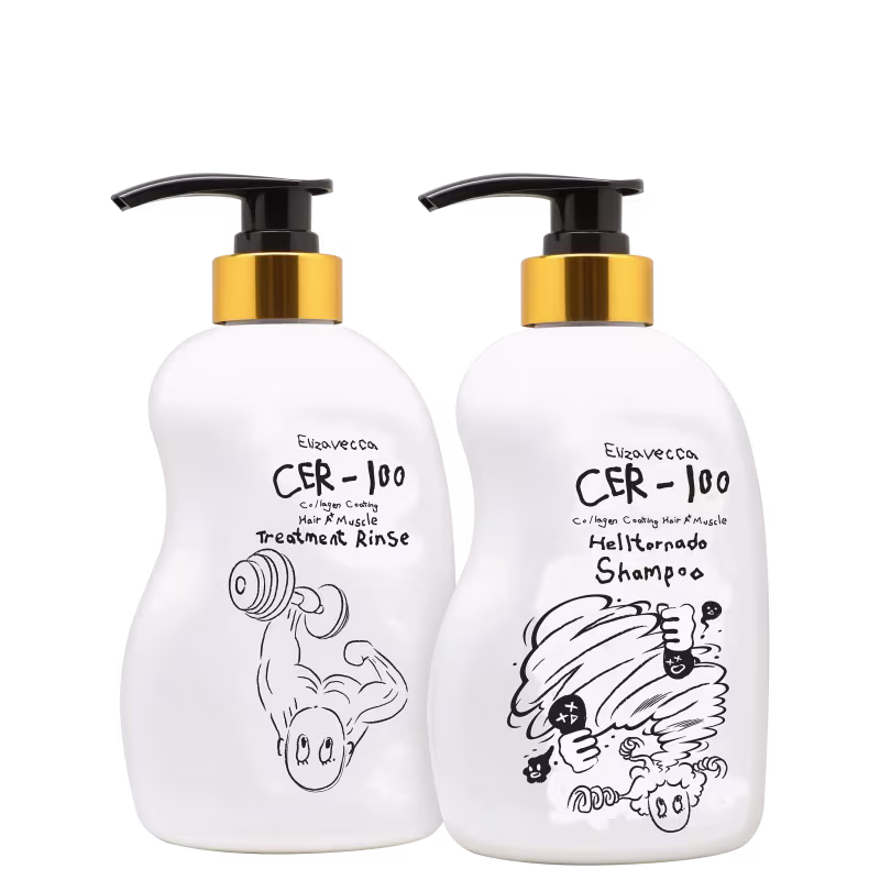 Kit Elizavecca CER-100 Collagen Hair A+ Muscle Tornado Duo, 2 produtos.
