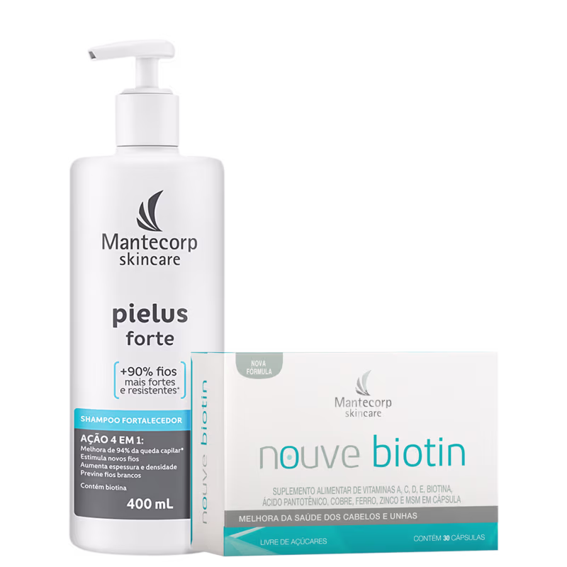 Kit Mantecorp Pielus Forte + Nouve Biotin, 2 produtos.