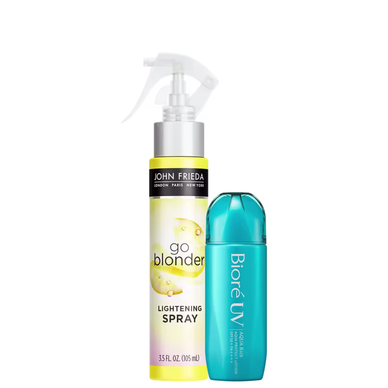 Kit Beleza na Web Dupla Proteção UV Aqua Rich, 2 produtos.