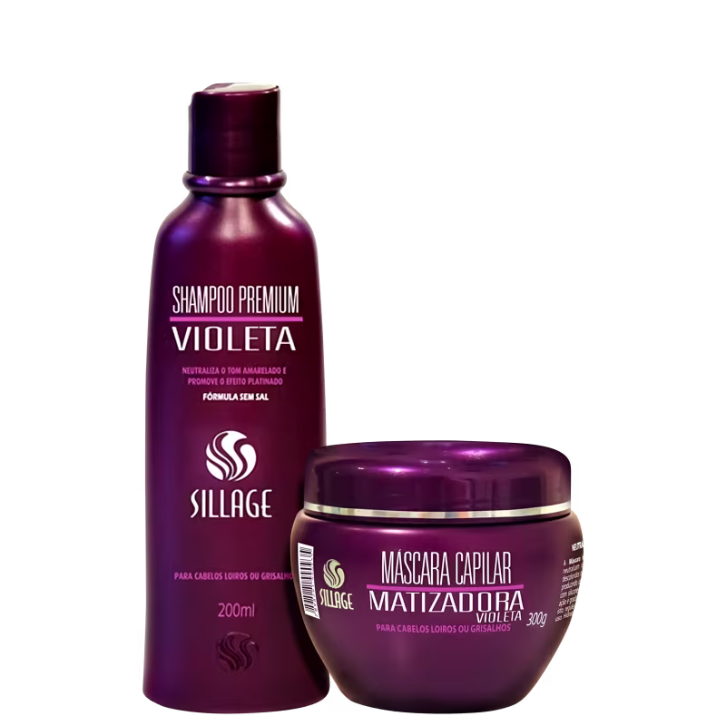 Kit Sillage Premium Violeta Duo Care, 2 produtos.