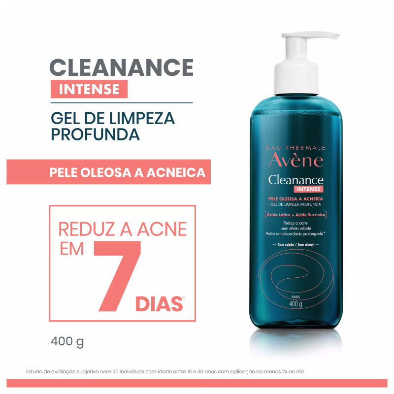 Kit Avène Cleanance Intense - Gel de Limpeza Facial Profunda 400g (2 Unidades)