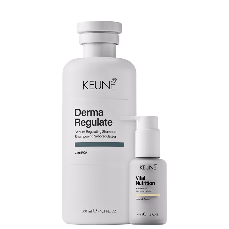 Kit Keune Derma Regulate e Vital Nutrition Power Plump (2 Produtos)