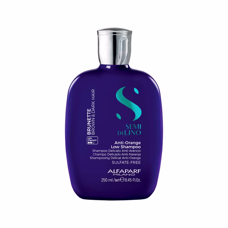 Kit Alfaparf Milano Professional  Semi Di Lino Brunette Anti-Orange - Shampoo e Condicionador
